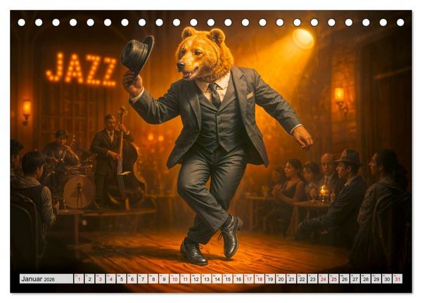 Produktbild: Tierische Redewendungen - Ein Kalender voller Spr&uuml;che und Sprachbilder (Tischkalender 2026 DIN A5 quer), CALVENDO Monatskalender