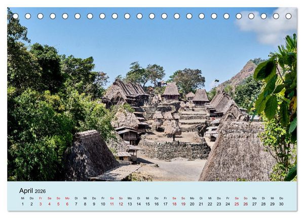 Produktbild: Indonesien - Die kleinen Sundainseln (Tischkalender 2026 DIN A5 quer), CALVENDO Monatskalender