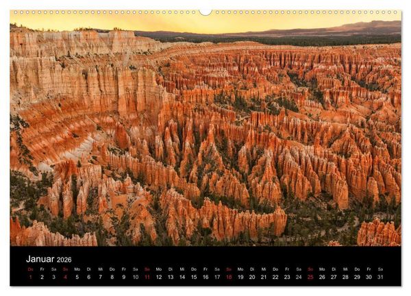 Produktbild: USA Landschaftskalender (Wandkalender 2026 DIN A2 quer), CALVENDO Monatskalender