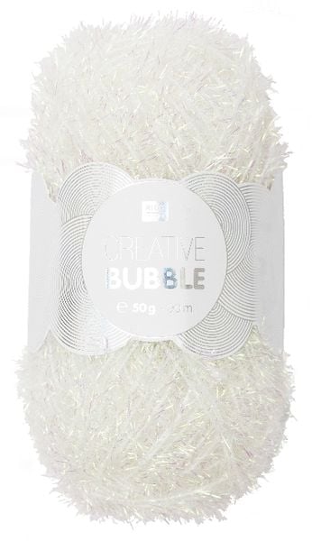 Produktbild: Sp&uuml;lschwammgarn Creative Bubble Weiss irisierend