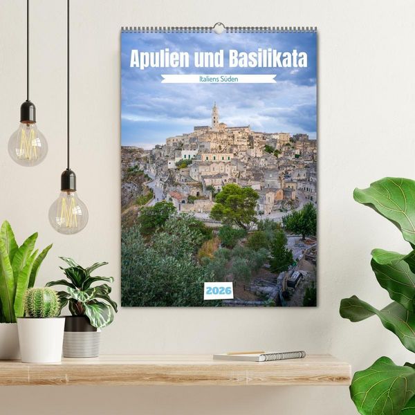 Produktbild: Apulien und Basilikata - Italiens S&uuml;den (Wandkalender 2026 DIN A2 hoch), CALVENDO Monatskalender