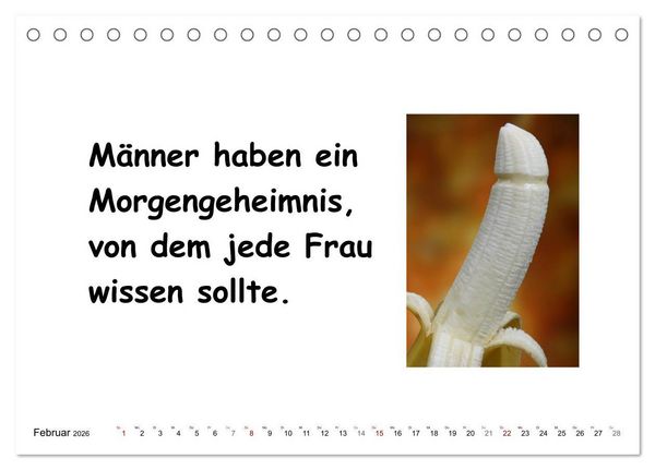 Produktbild: Was Frauen &uuml;ber M&auml;nner denken (Tischkalender 2026 DIN A5 quer), CALVENDO Monatskalender
