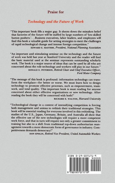 Produktbild: Technology and the Future of Work