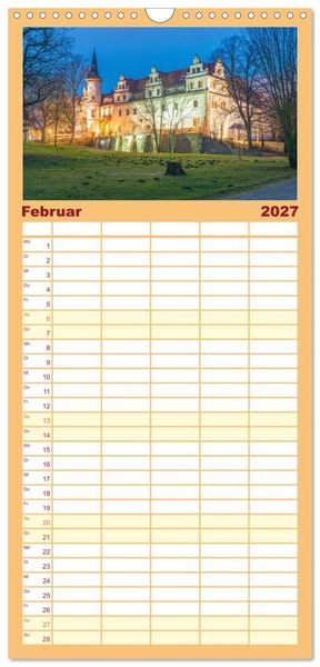 Produktbild: Familienplaner 2027 - Willkommen im Saalekreis mit 5 Spalten (Wandkalender, 21 x 45 cm) CALVENDO