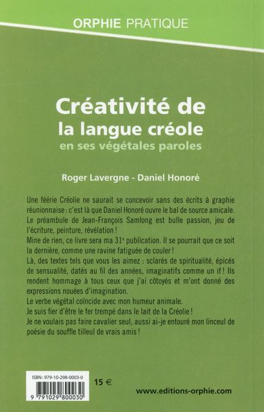 Produktbild: Cr&eacute;ativit&eacute; de la langue cr&eacute;ole en ses v&eacute;g&eacute;tales paroles