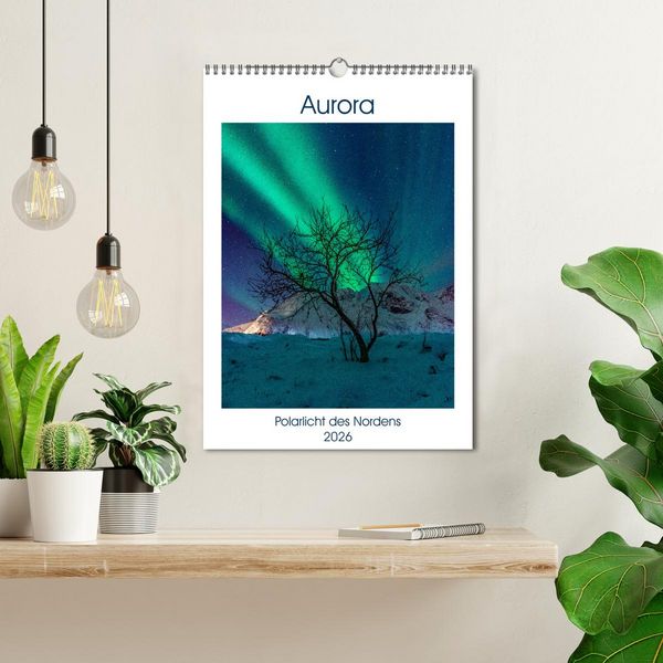Produktbild: Aurora - Polarlicht des Nordens (Wandkalender 2026 DIN A3 hoch), CALVENDO Monatskalender
