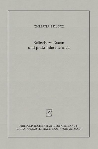 Produktbild: Selbstbewusstsein und praktische Identit&auml;t