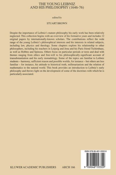 Produktbild: The Young Leibniz and his Philosophy (1646&ndash;76)