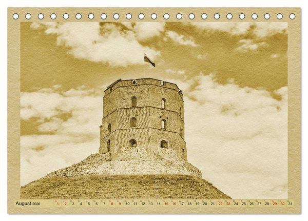 Produktbild: Das Baltikum - Ein Kalender im Zeitungsstil (Tischkalender 2026 DIN A5 quer), CALVENDO Monatskalender