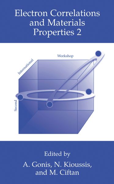 Produktbild: Electron Correlations and Materials Properties 2