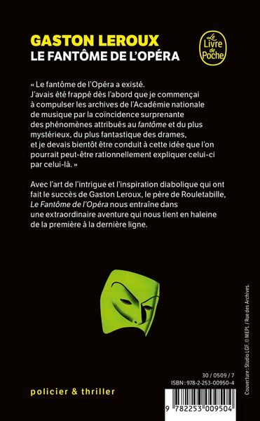 Produktbild: Le Fantome de l' Opera