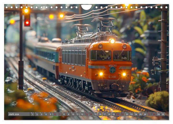 Produktbild: Modelleisenbahnen sind cool (Wandkalender 2026 DIN A4 quer), CALVENDO Monatskalender