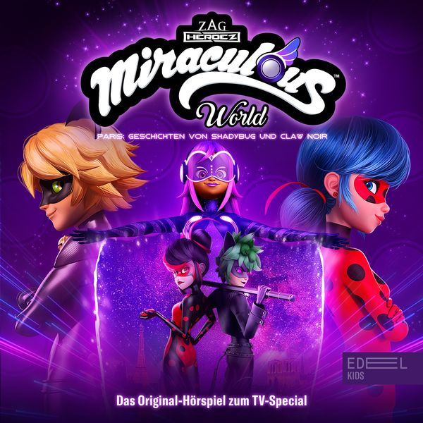 Produktbild: Miraculous World - Paris: Geschichten von Shadybug und Claw Noir (Das Original-H&ouml;rspiel zum TV-Special)