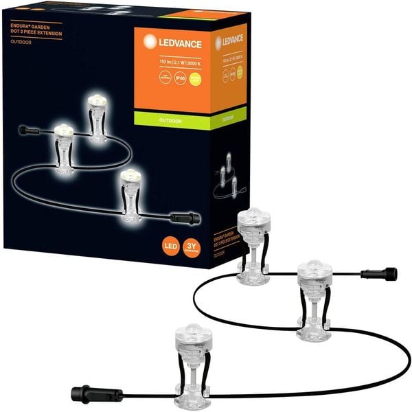 Produktbild: LEDVANCE 4058075478510 Endura Garden Dot LED-Lichterkette LED 2.1W Transparent