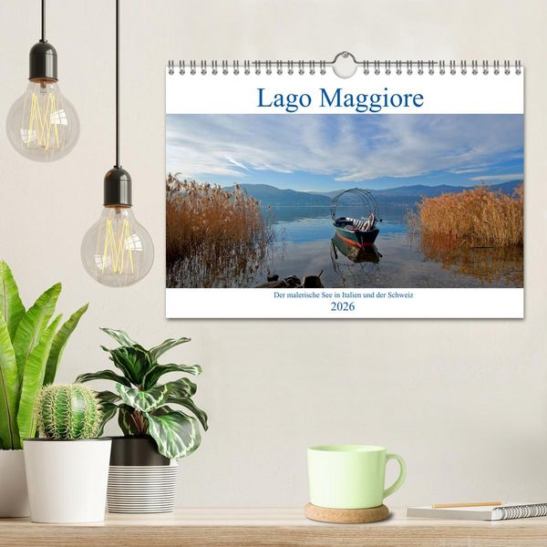 Produktbild: Lago Maggiore - Der malerische See in Italien und der Schweiz (Wandkalender 2026 DIN A4 quer), CALVENDO Monatskalender
