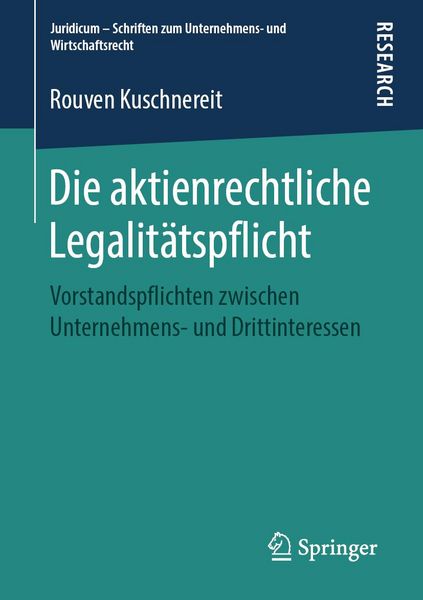 Produktbild: Die aktienrechtliche Legalit&auml;tspflicht