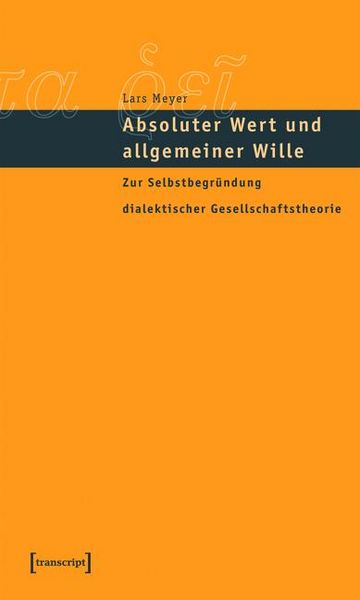 Produktbild: Absoluter Wert und allgemeiner Wille
