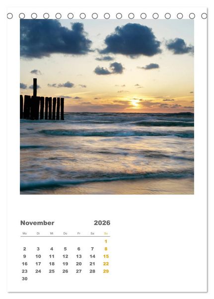Produktbild: Hollands Strandparadies Zeeland (Tischkalender 2026 DIN A5 hoch), CALVENDO Monatskalender