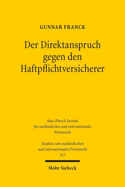 Produktbild: Der Direktanspruch gegen den Haftpflichtversicherer