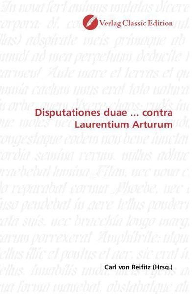 Produktbild: Disputationes duae ... contra Laurentium Arturum