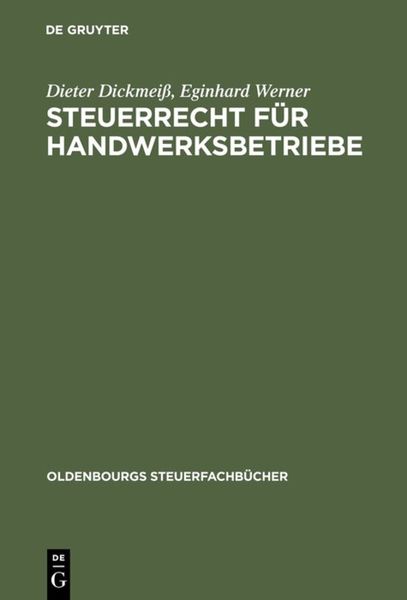 Produktbild: Steuerrecht f&uuml;r Handwerksbetriebe