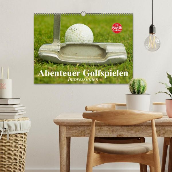 Produktbild: Abenteuer Golfspielen. Impressionen (Wandkalender 2026 DIN A3 quer), CALVENDO Monatskalender