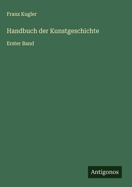 Produktbild: Handbuch der Kunstgeschichte