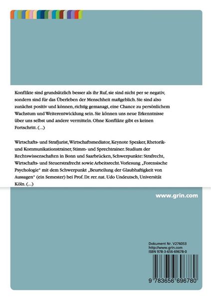 Produktbild: Mediation und Konfliktmanagement