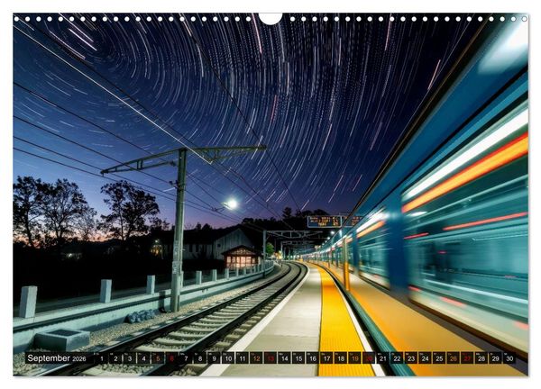 Produktbild: Z&uuml;ge in Bewegung (Wandkalender 2026 DIN A3 quer), CALVENDO Monatskalender