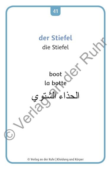 Produktbild: Kleidung und K&ouml;rper - Deutsch, Englisch, Franz&ouml;sisch und Arabisch