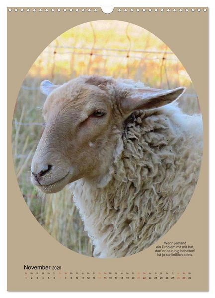 Produktbild: Scharfe Portraits (Wandkalender 2026 DIN A3 hoch), CALVENDO Monatskalender