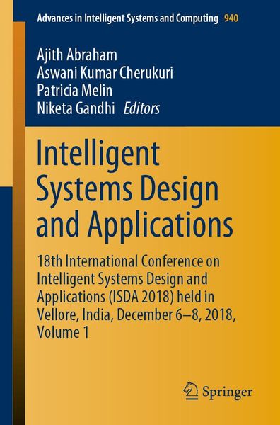Produktbild: Intelligent Systems Design and Applications