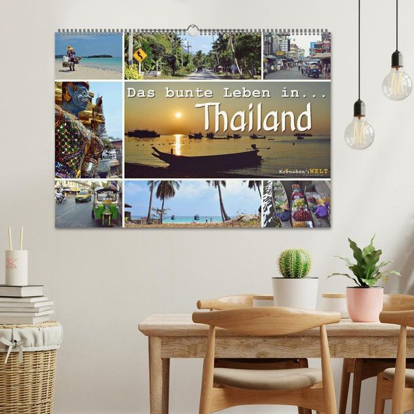 Produktbild: Das bunte Leben in Thailand (Wandkalender 2026 DIN A2 quer), CALVENDO Monatskalender