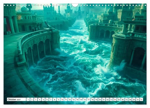 Produktbild: Atlantis &ndash; Glanz und Fall einer verlorenen Welt (Wandkalender 2027 DIN A3 quer), CALVENDO Monatskalender