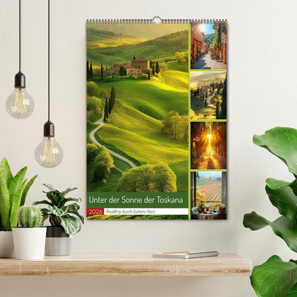 Produktbild: Unter der Sonne der Toskana (Wandkalender 2026 DIN A2 hoch), CALVENDO Monatskalender