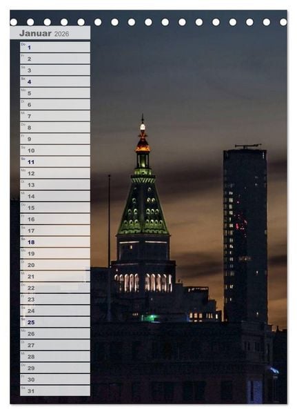 Produktbild: New York - Manhattan (Tischkalender 2026 DIN A5 hoch), CALVENDO Monatskalender