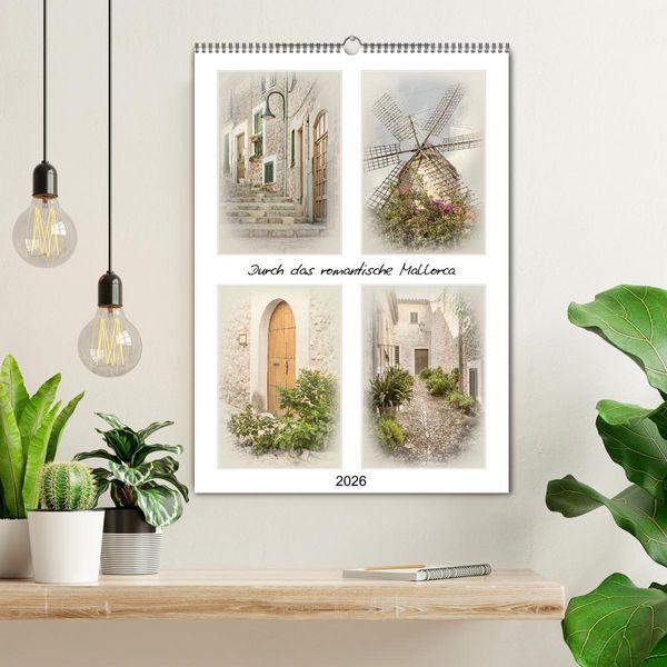 Produktbild: Durch das romantische Mallorca (Wandkalender 2026 DIN A2 hoch), CALVENDO Monatskalender
