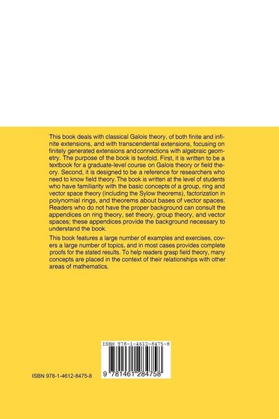 Produktbild: Field and Galois Theory