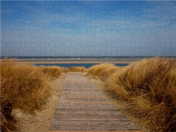 Produktbild: CALVENDO Puzzle Weg zum Meer 1000 Teile Lege-Gr&ouml;&szlig;e 64 x 48 cm Foto-Puzzle Bild von kattobello