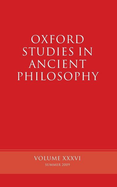 Produktbild: Oxford Studies in Ancient Philosophy, Volume XXXVI