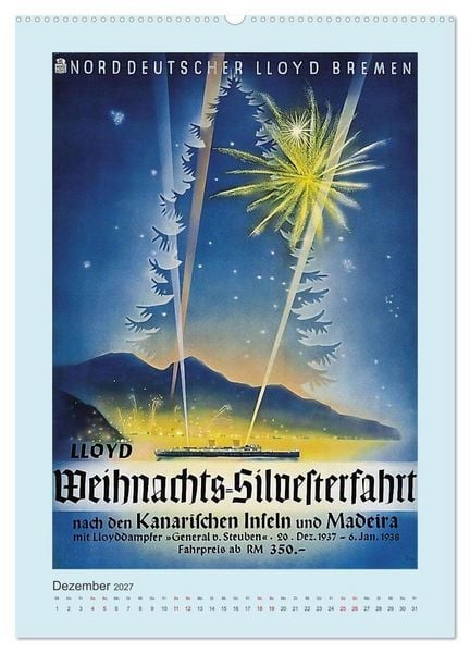 Produktbild: Von Bremen in die Welt - Reisen nach &Uuml;bersee zu Beginn des 20. Jahrhunderts (Wandkalender 2027 DIN A2 hoch), CALVENDO Monatskalender