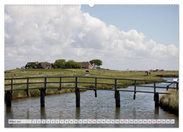 Produktbild: Wundersch&ouml;ne Hallig Hooge (Wandkalender 2027 DIN A2 quer), CALVENDO Monatskalender