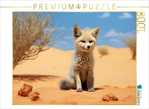 Produktbild: CALVENDO Puzzle W&uuml;stenfuchs Fennek Jungtier | 1000 Teile Lege-Gr&ouml;&szlig;e 64x48cm Foto-Puzzle f&uuml;r gl&uuml;ckliche Stunden