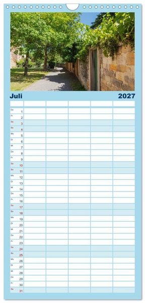 Produktbild: Familienplaner 2027 - Freinsheim - So Wunderbar mit 5 Spalten (Wandkalender, 21 x 45 cm) CALVENDO