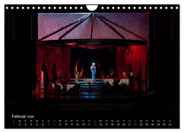 Produktbild: B&uuml;hnenbildmodelle (Wandkalender 2026 DIN A4 quer), CALVENDO Monatskalender