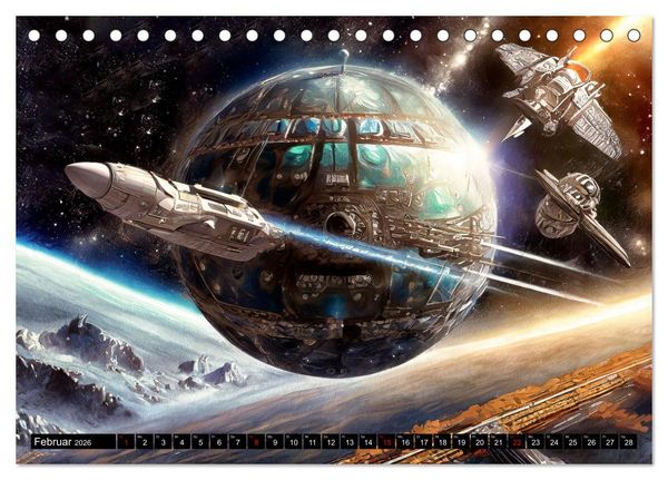Produktbild: Mobilit&auml;t im All (Tischkalender 2026 DIN A5 quer), CALVENDO Monatskalender