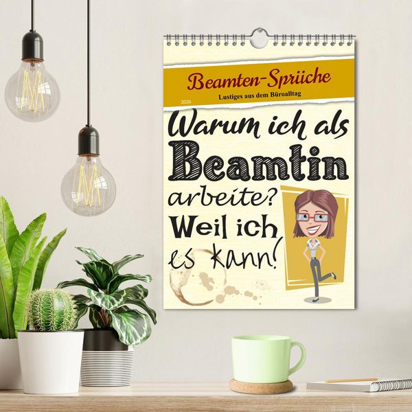 Produktbild: Beamten-Spr&uuml;che (Wandkalender 2026 DIN A4 hoch), CALVENDO Monatskalender