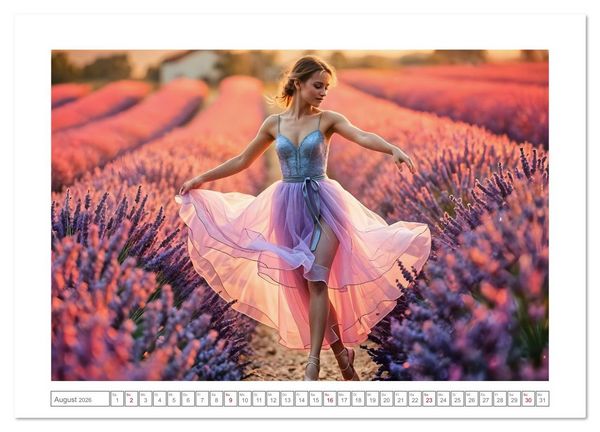 Produktbild: Fl&uuml;gel aus Licht - Ballett in der Poesie der Natur (Wandkalender 2026 DIN A3 quer), CALVENDO Monatskalender