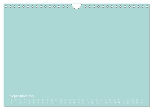 Produktbild: Regenbogen Kinder Bastelkalender - Zum Selbstgestalten - DIY Kreativ-Kalender (Wandkalender 2026 DIN A4 quer), CALVENDO Monatskalender
