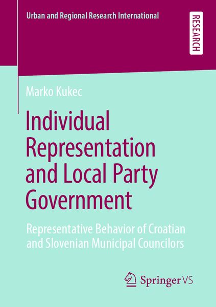 Produktbild: Individual Representation and Local Party Government